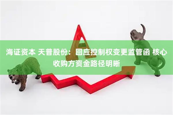 海證資本 天普股份：回應(yīng)控制權(quán)變更監(jiān)管函 核心收購方資金路徑明晰