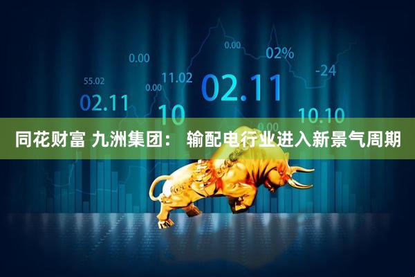 同花財富 九洲集團： 輸配電行業進入新景氣周期